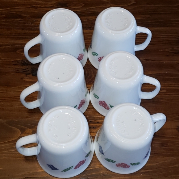 Vintage Corning Quilt Patchwork Mugs - Picture 5 of 10